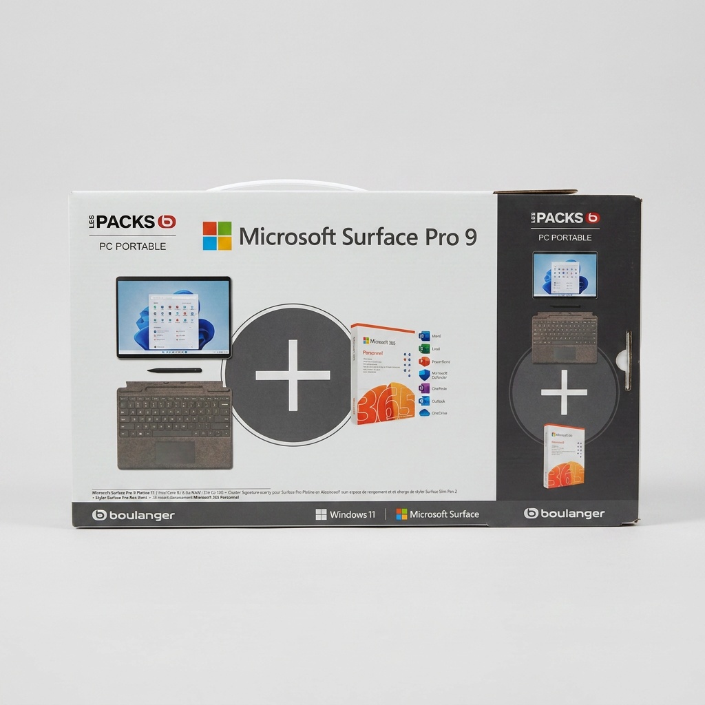 Pack Microsoft Surface Pro 9 conditionné en atelier