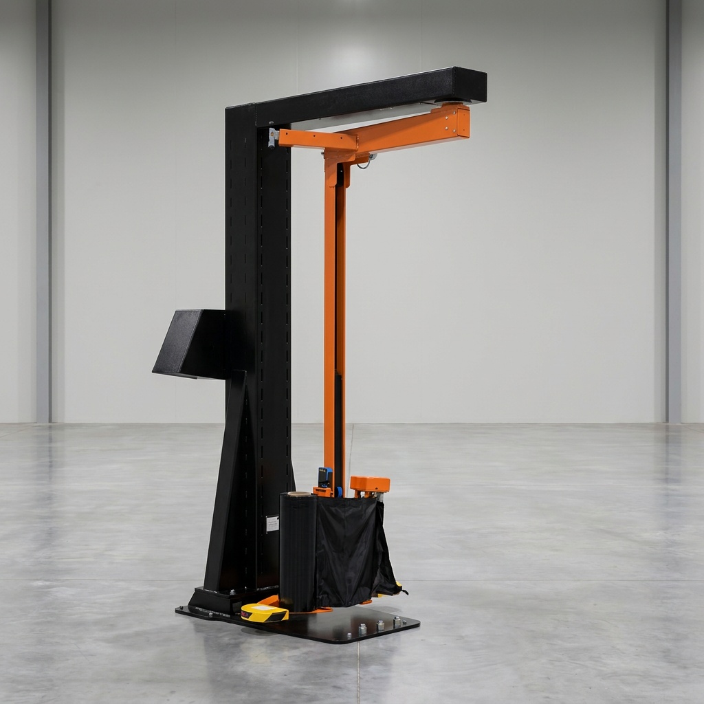 Portique de sécurité à l'entrée de la zone de stockage